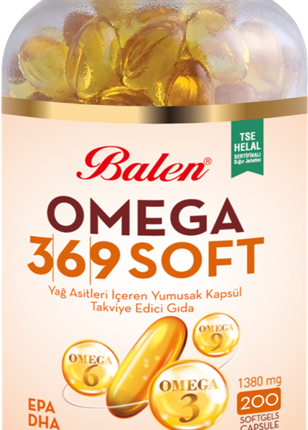 Balen OMEGA 3/6/9 SOFT BALIK YAĞI İÇEREN 200 KAPSÜL